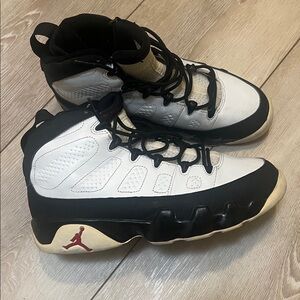 Nike Air Jordan 9 IX Retro Size 10.5 White Black Red 2002 “Cracked”